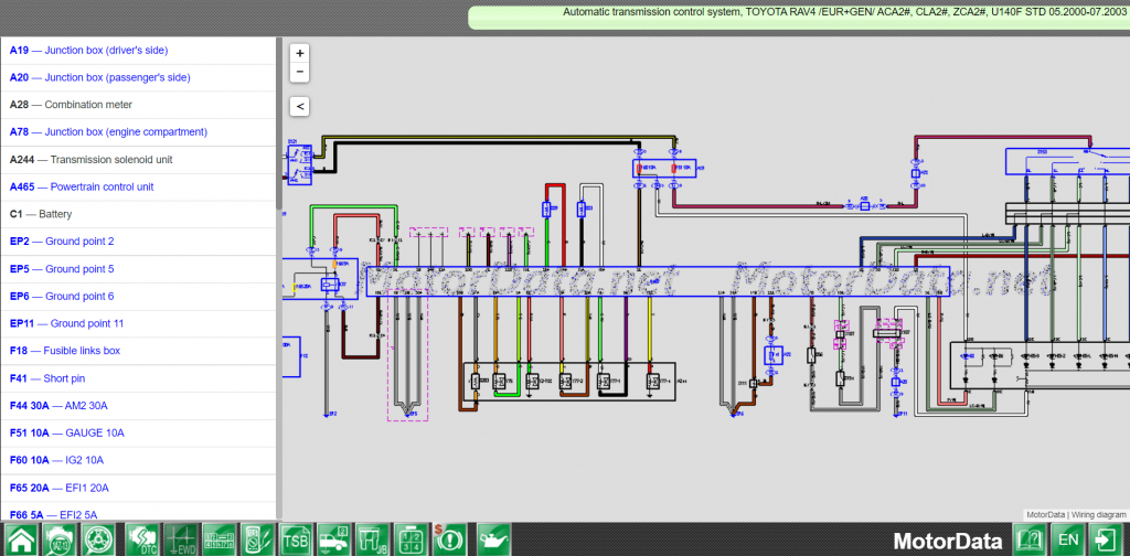 Automatic Transmission Control Module Wiring Diagram