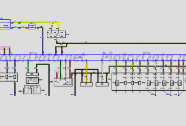 Wiring diagram Automatic transmission control system, MAZDA RX-8